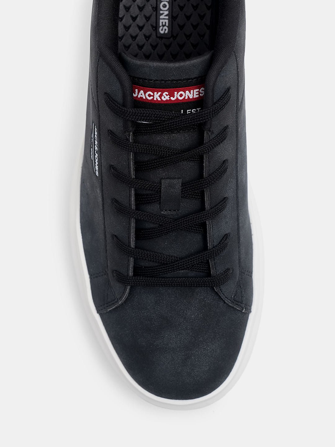 Black Vintage Lace-Up Sneakers