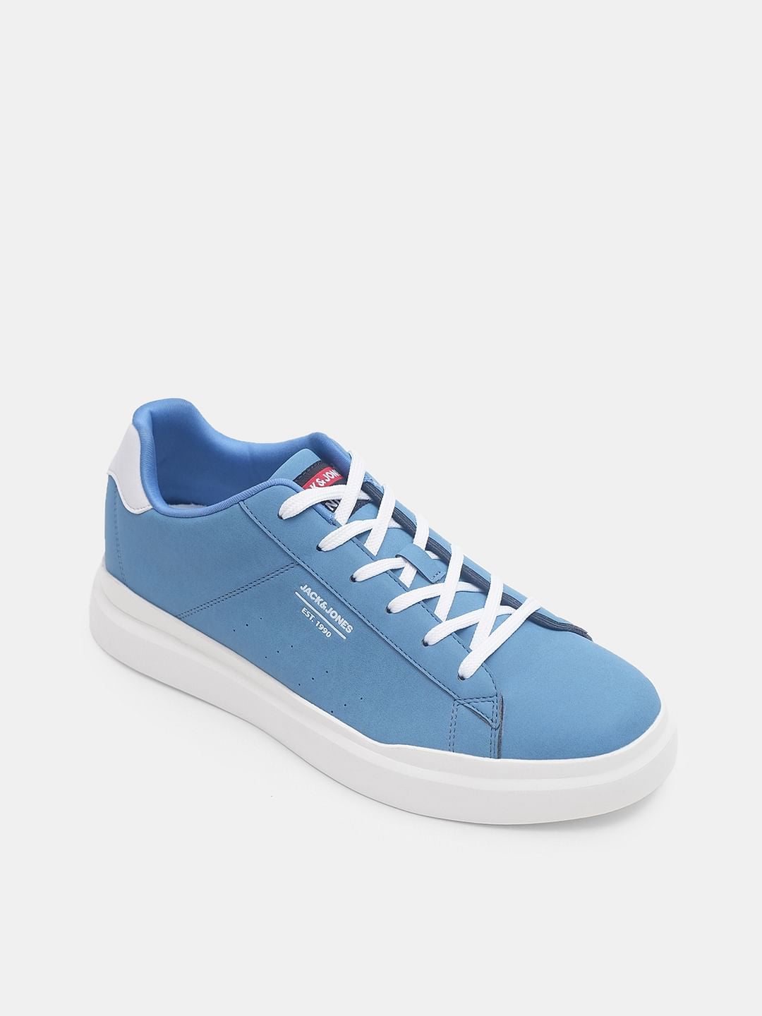 Blue Vintage Lace-Up Sneakers