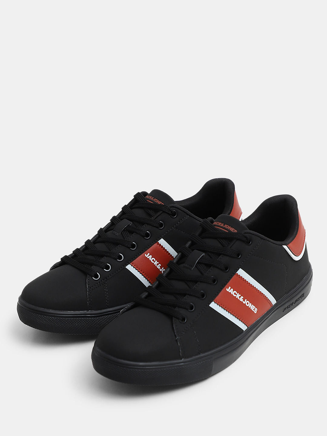 Black Colourblocked Sneakers