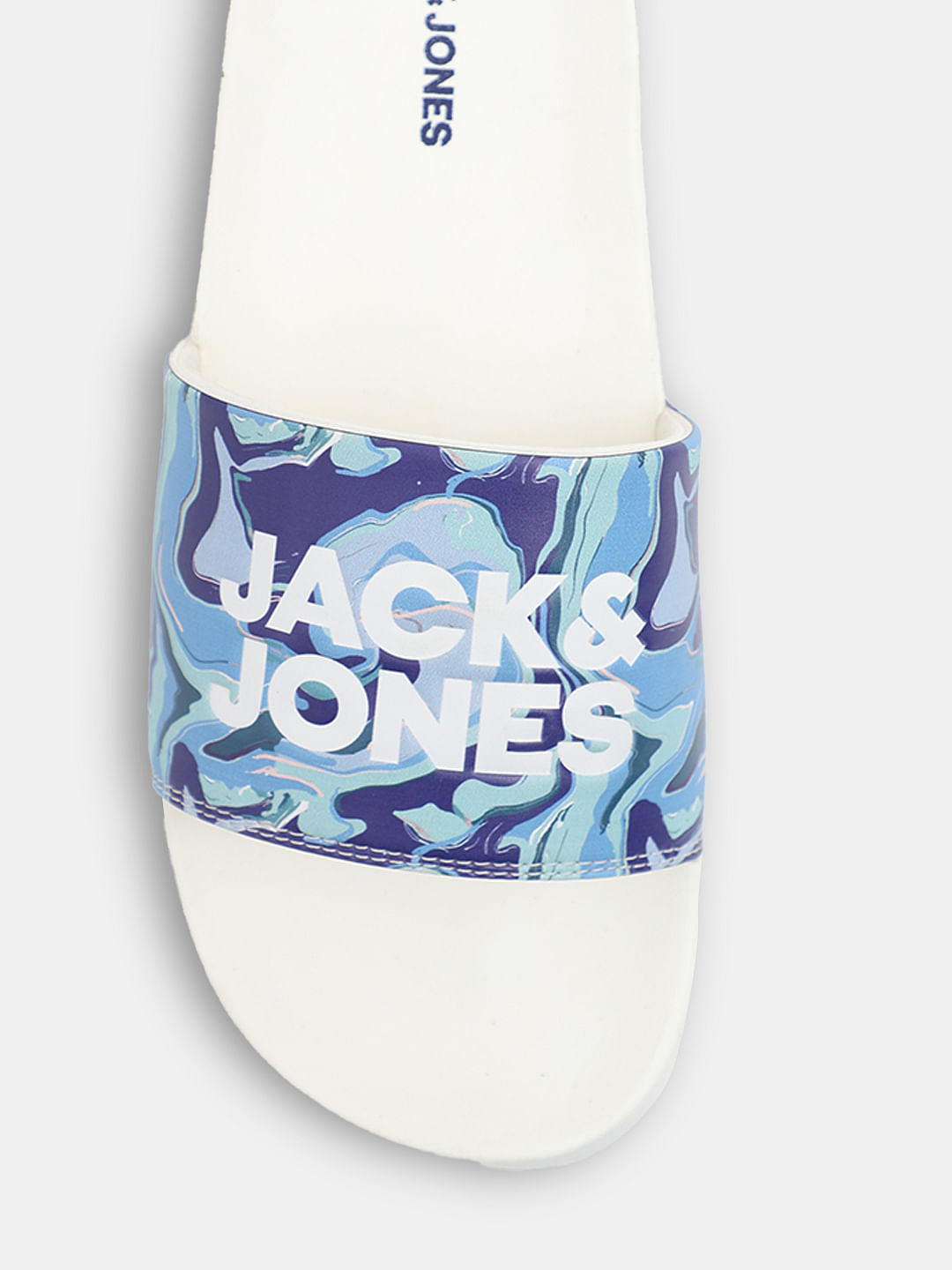 White Printed Sliders