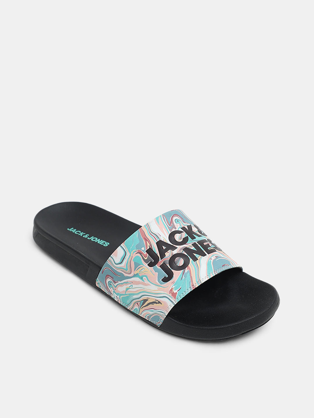 Black Printed Sliders