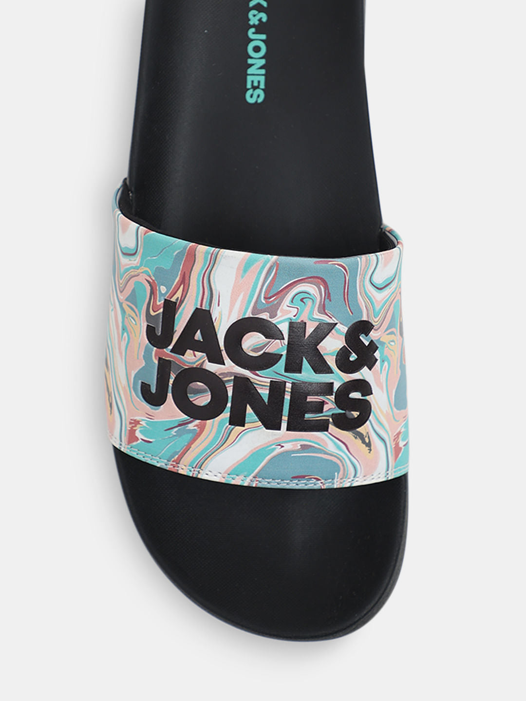 Black Printed Sliders