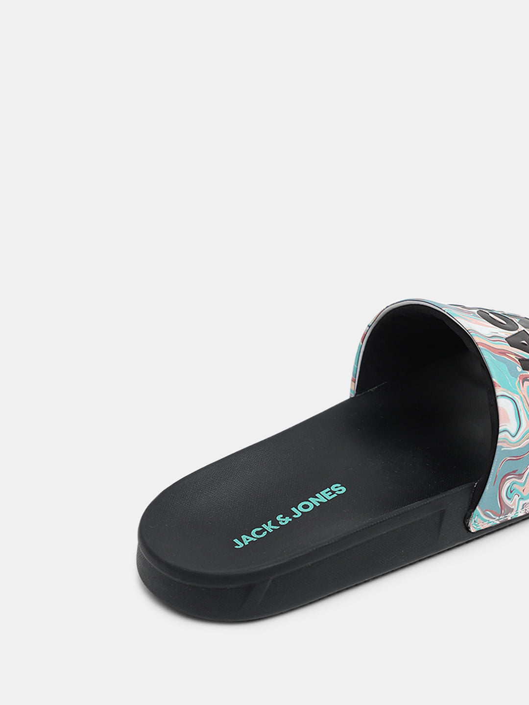 Black Printed Sliders