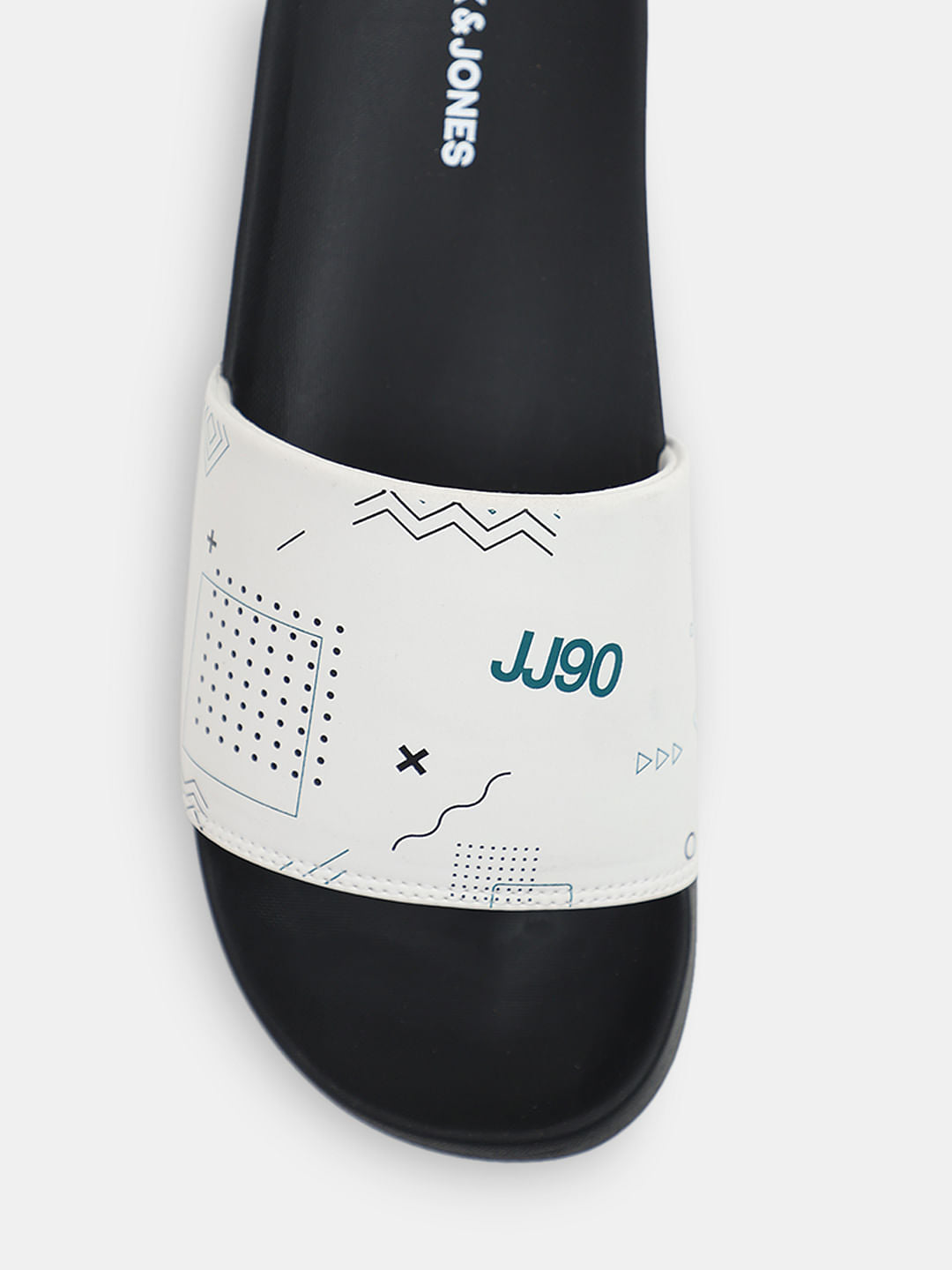 Black Printed Sliders