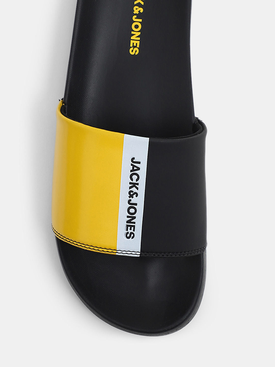 Black Colourblocked Sliders