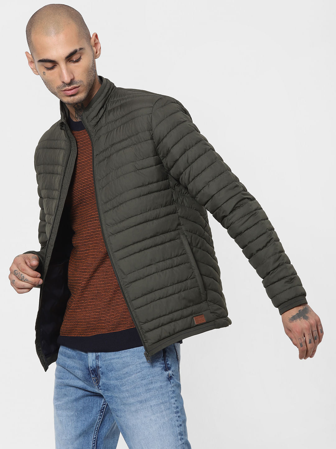 Green Lightweight Puffer Jacket