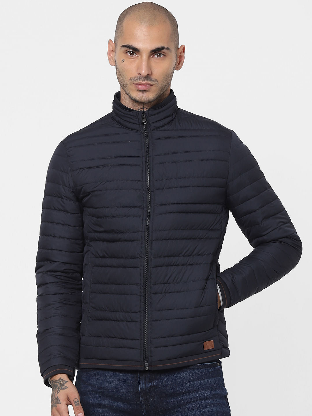 Blue Lightweight Puffer Jacket