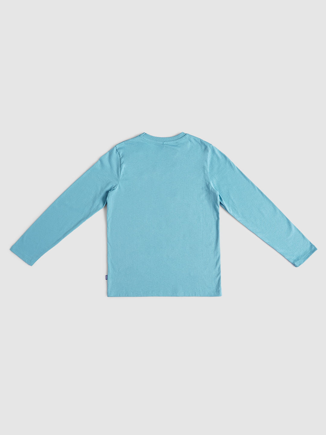 Boys Blue Graphic Print Full Sleeves T-shirt