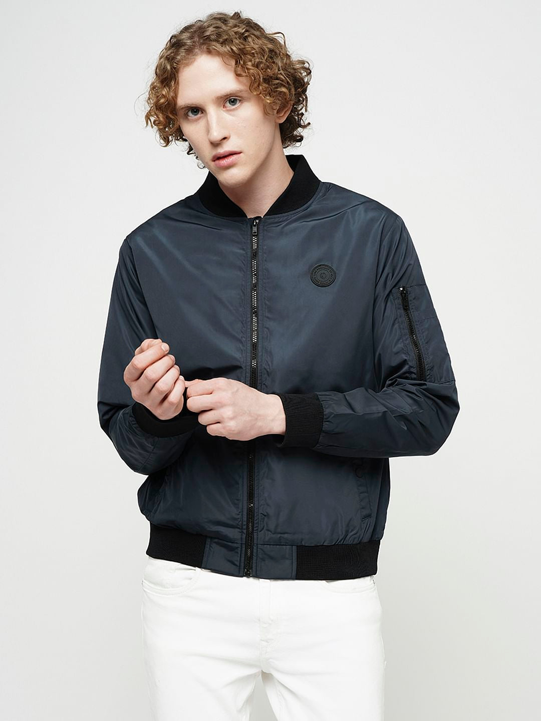 PRODUKT by JACK&JONES Navy Blue Bomber Jacket