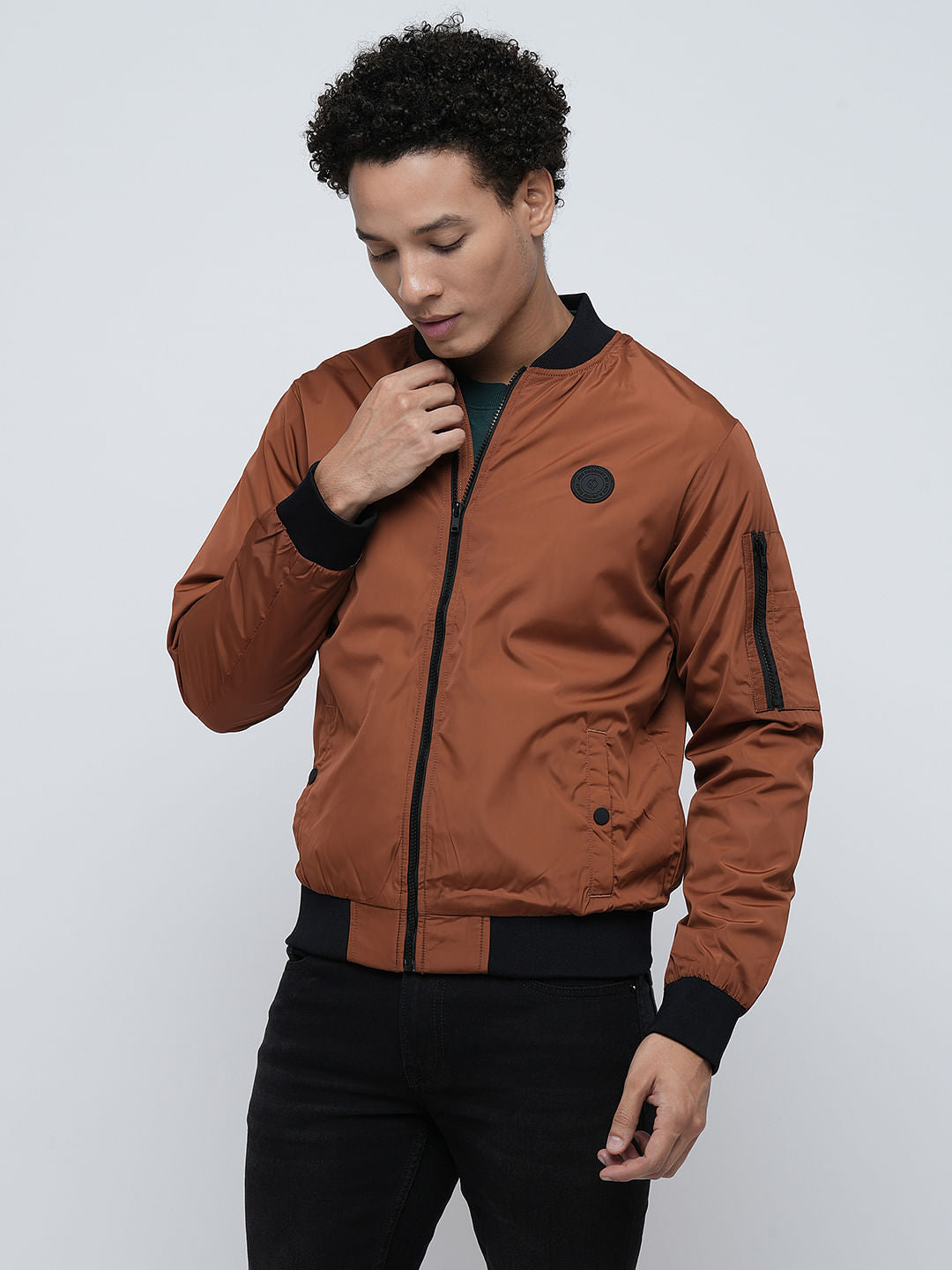 PRODUKT by JACK&JONES Brown Bomber Jacket