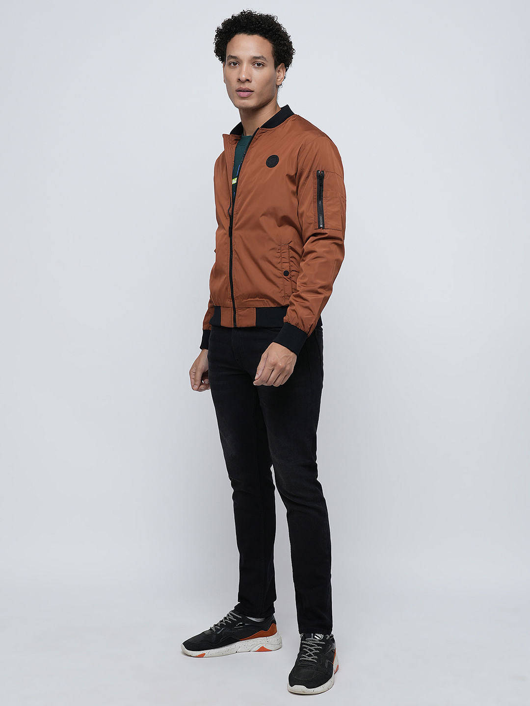 PRODUKT by JACK&JONES Brown Bomber Jacket