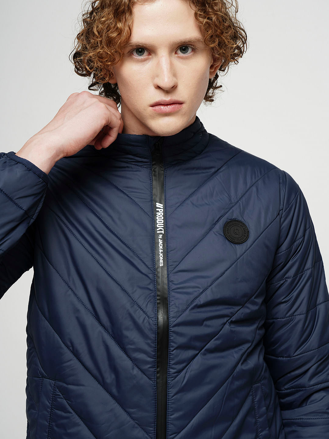 PRODUKT by JACK&JONES Blue High-Neck Puffer Jacket