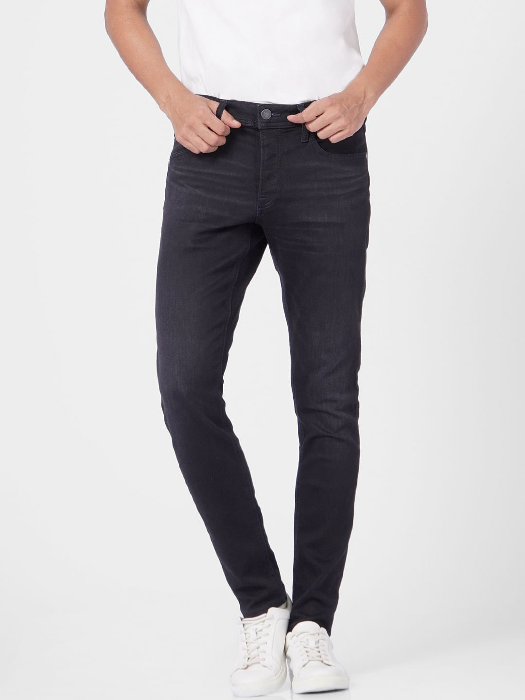 Dark Blue Low Rise Glenn Slim Jeans