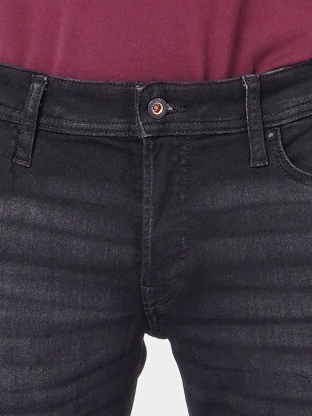 Dark Blue Low Rise Glenn Slim Jeans