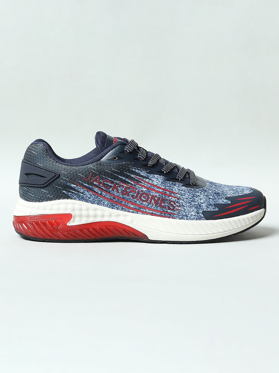 Blue Abstract Printed Sneakers