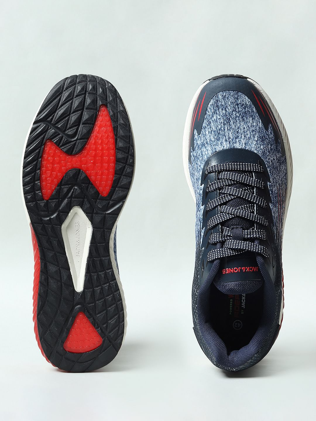 Blue Abstract Printed Sneakers
