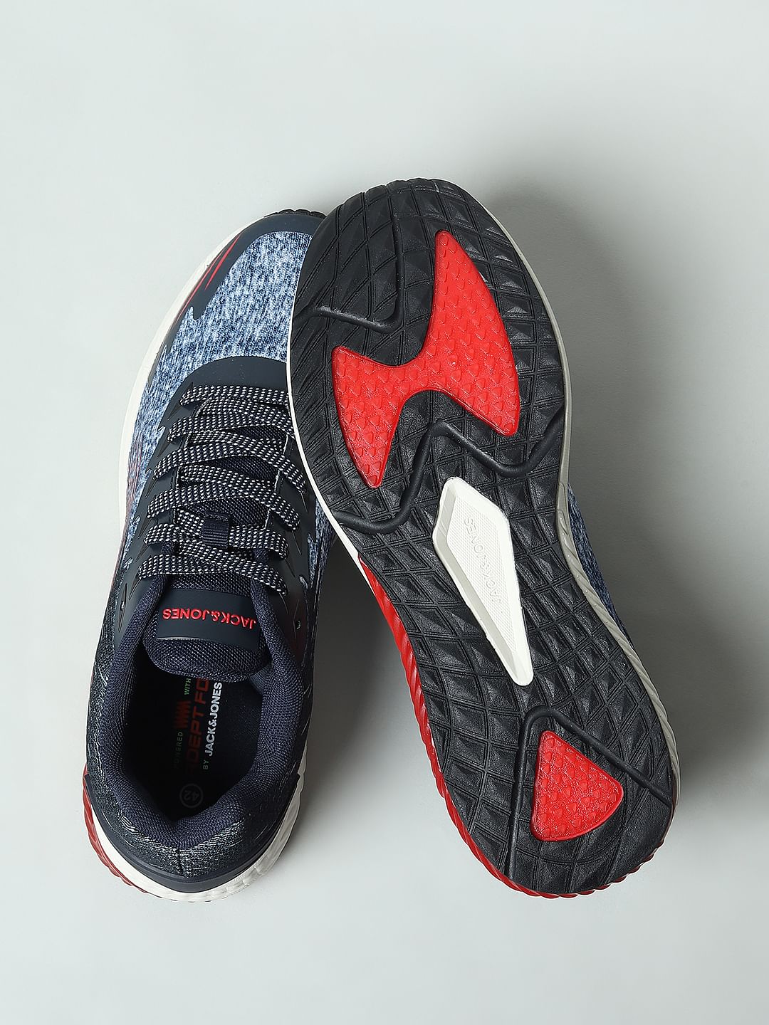 Blue Abstract Printed Sneakers