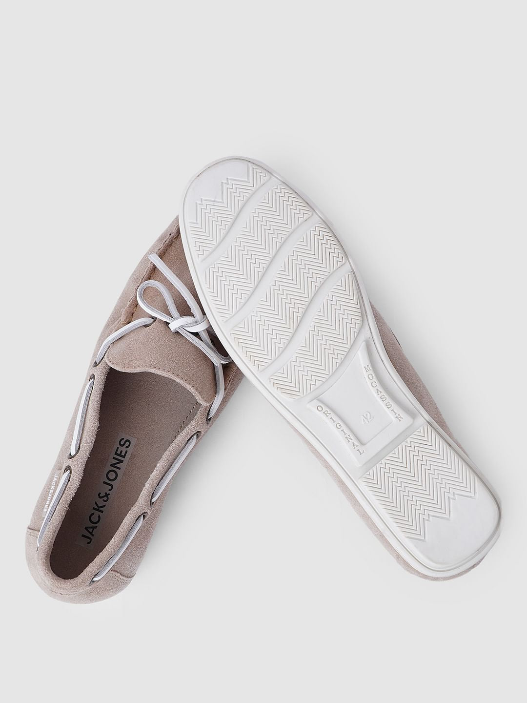 Beige Suede Loafers
