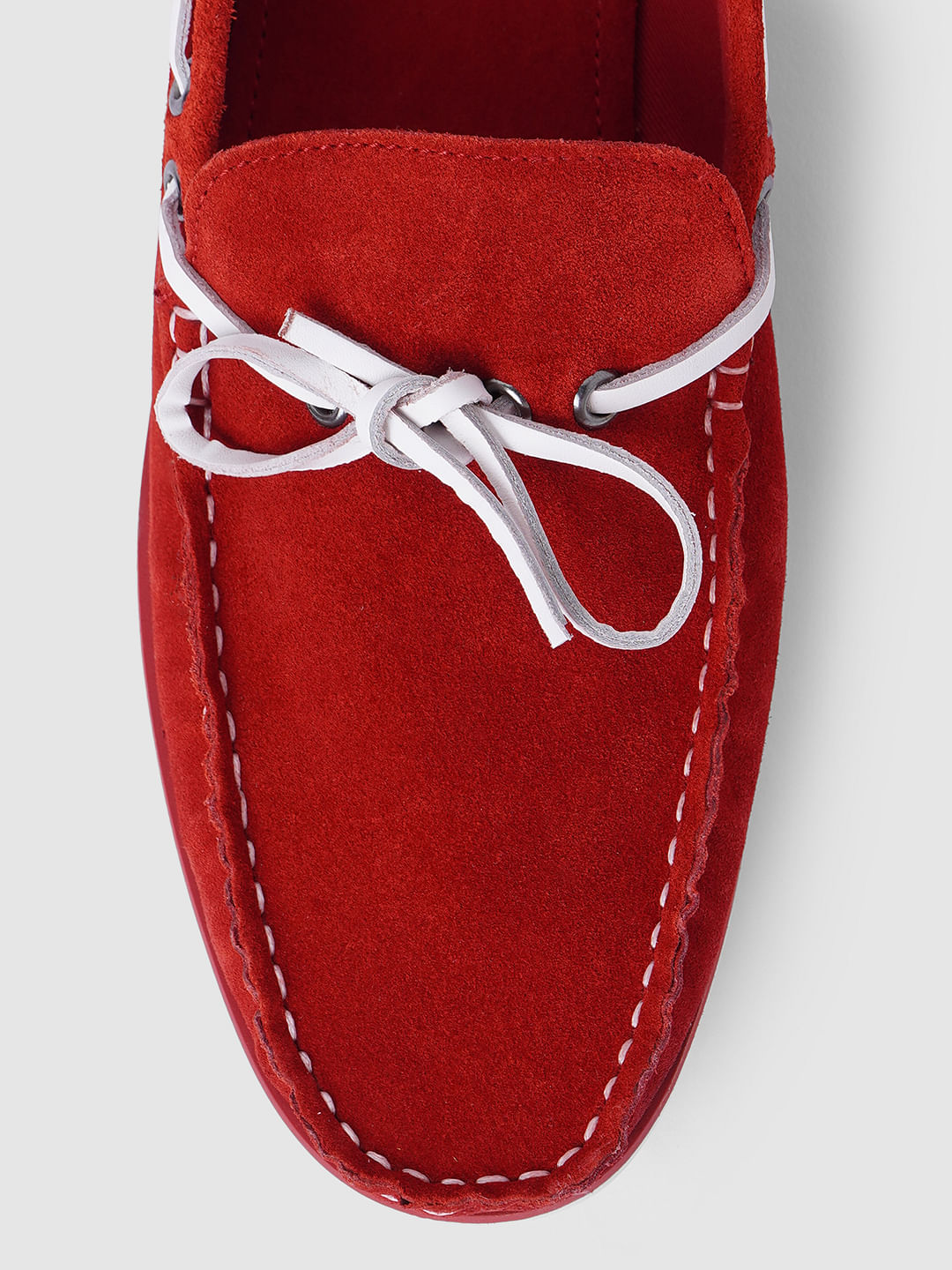 Red Suede Loafers