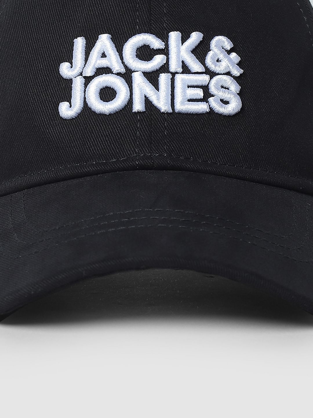 Boys Black Logo Print Baseball Cap