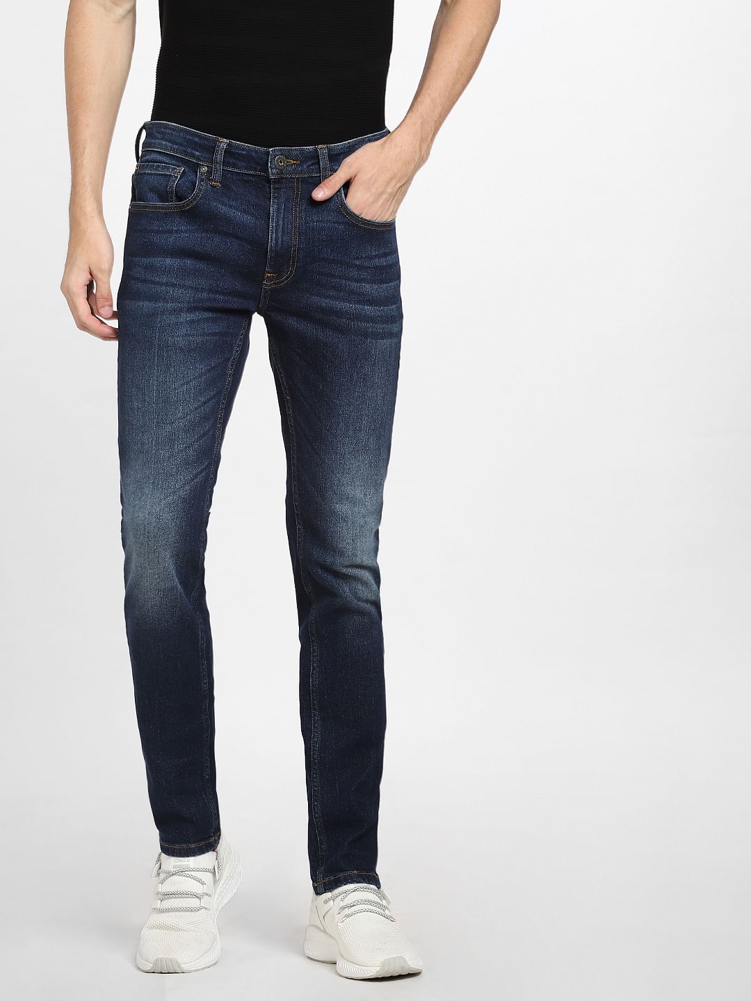 Dark Blue Low Rise Ben Skinny Jeans