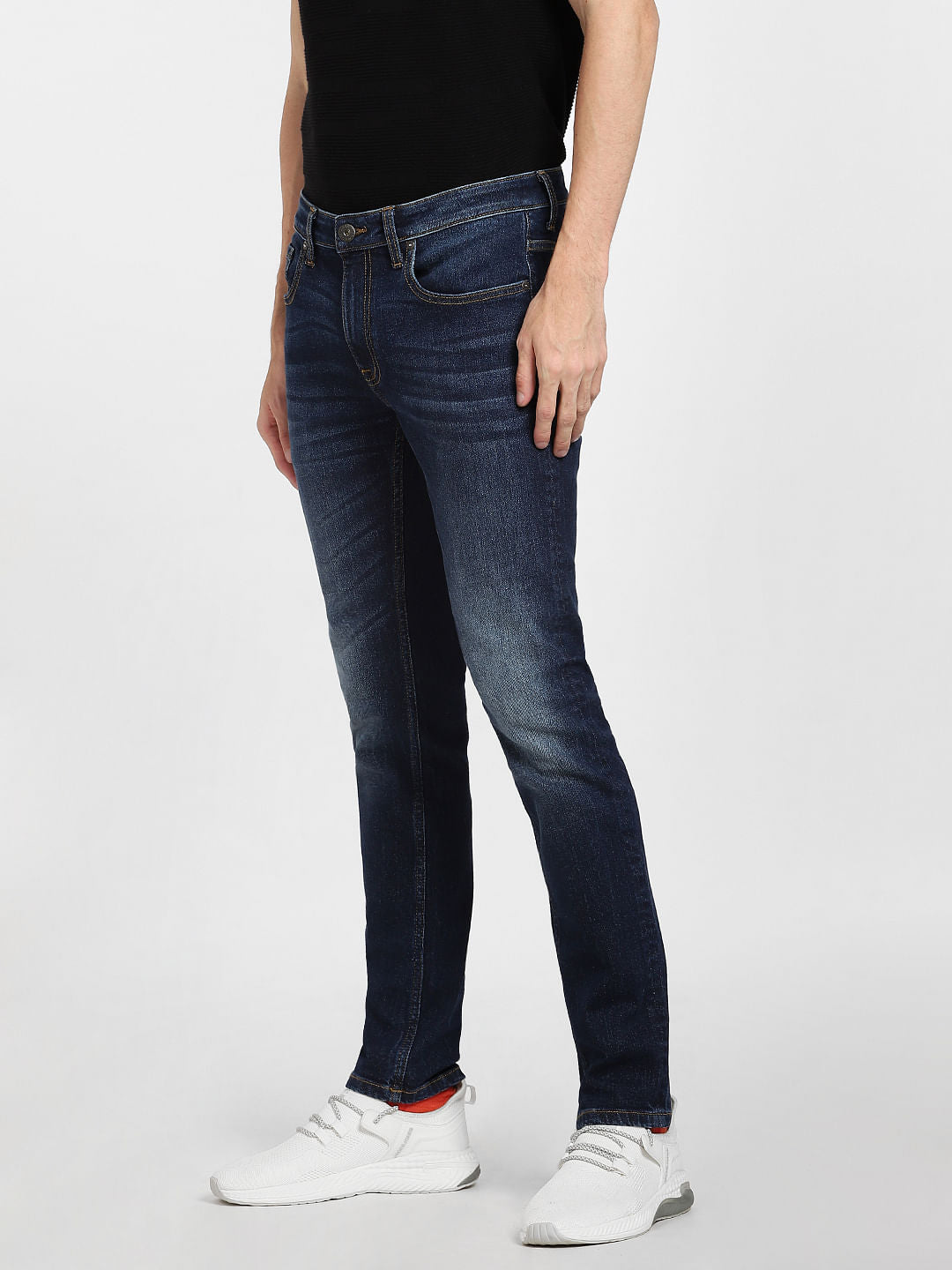Dark Blue Low Rise Ben Skinny Jeans