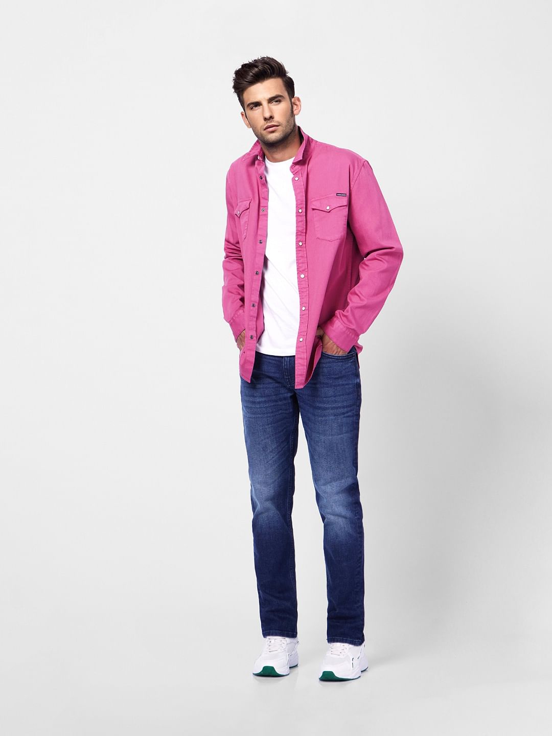 Blue Low Rise Glenn Slim Fit Jeans