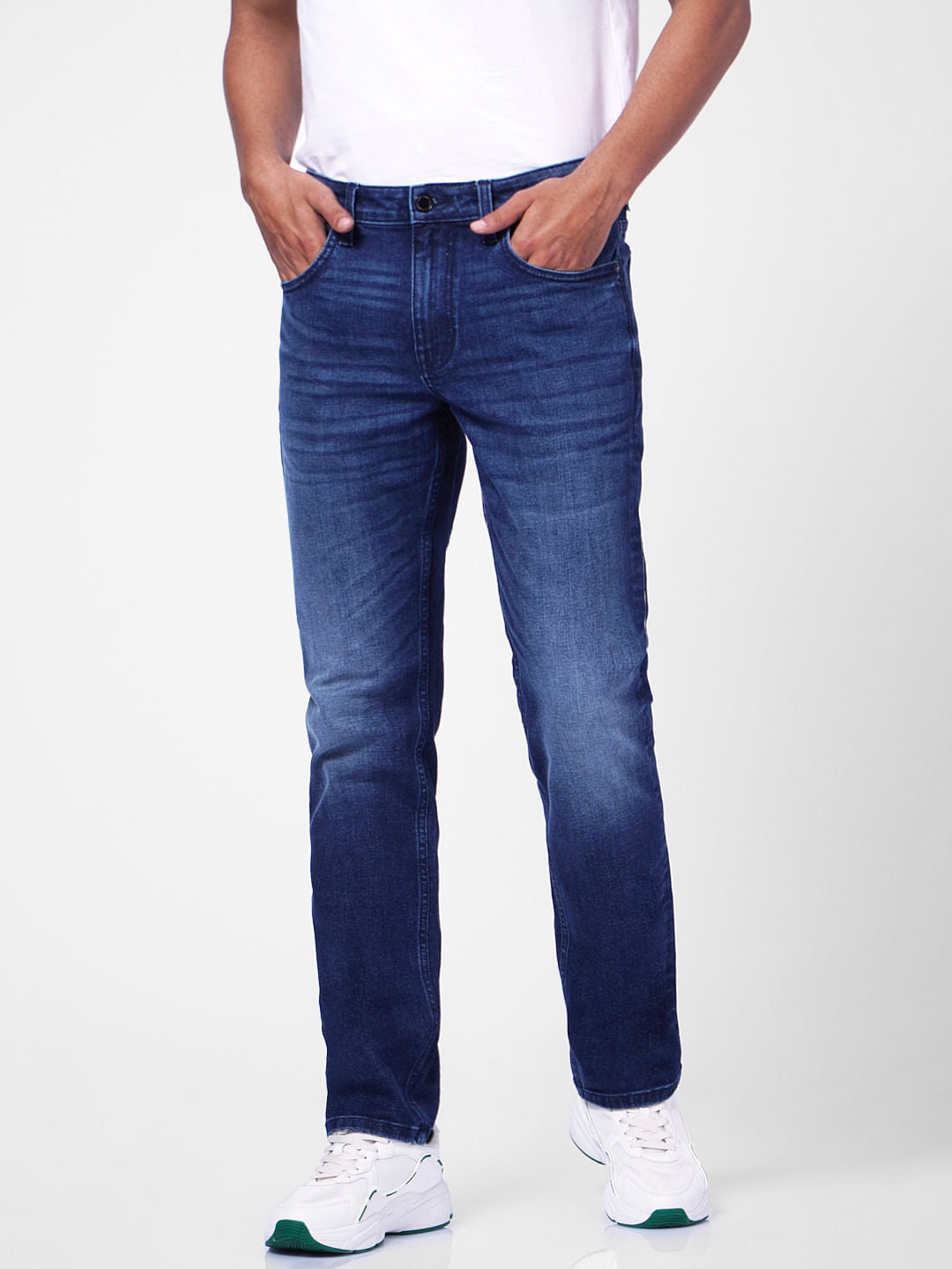 Blue Low Rise Glenn Slim Fit Jeans