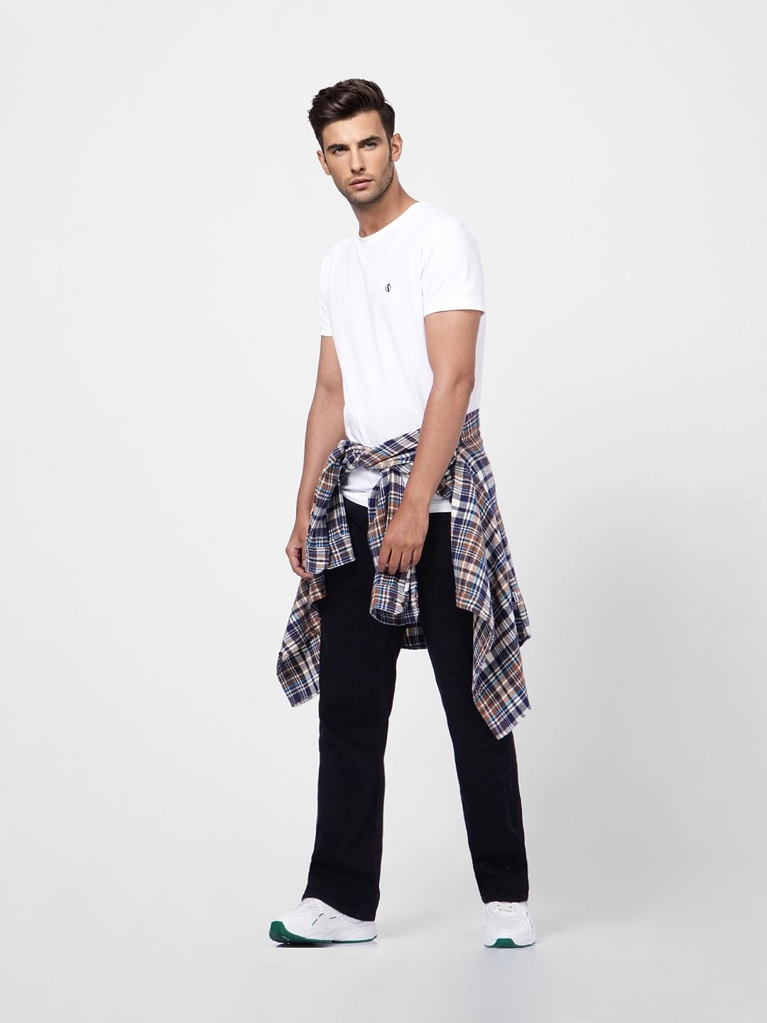 Black High Rise Bootcut Jeans