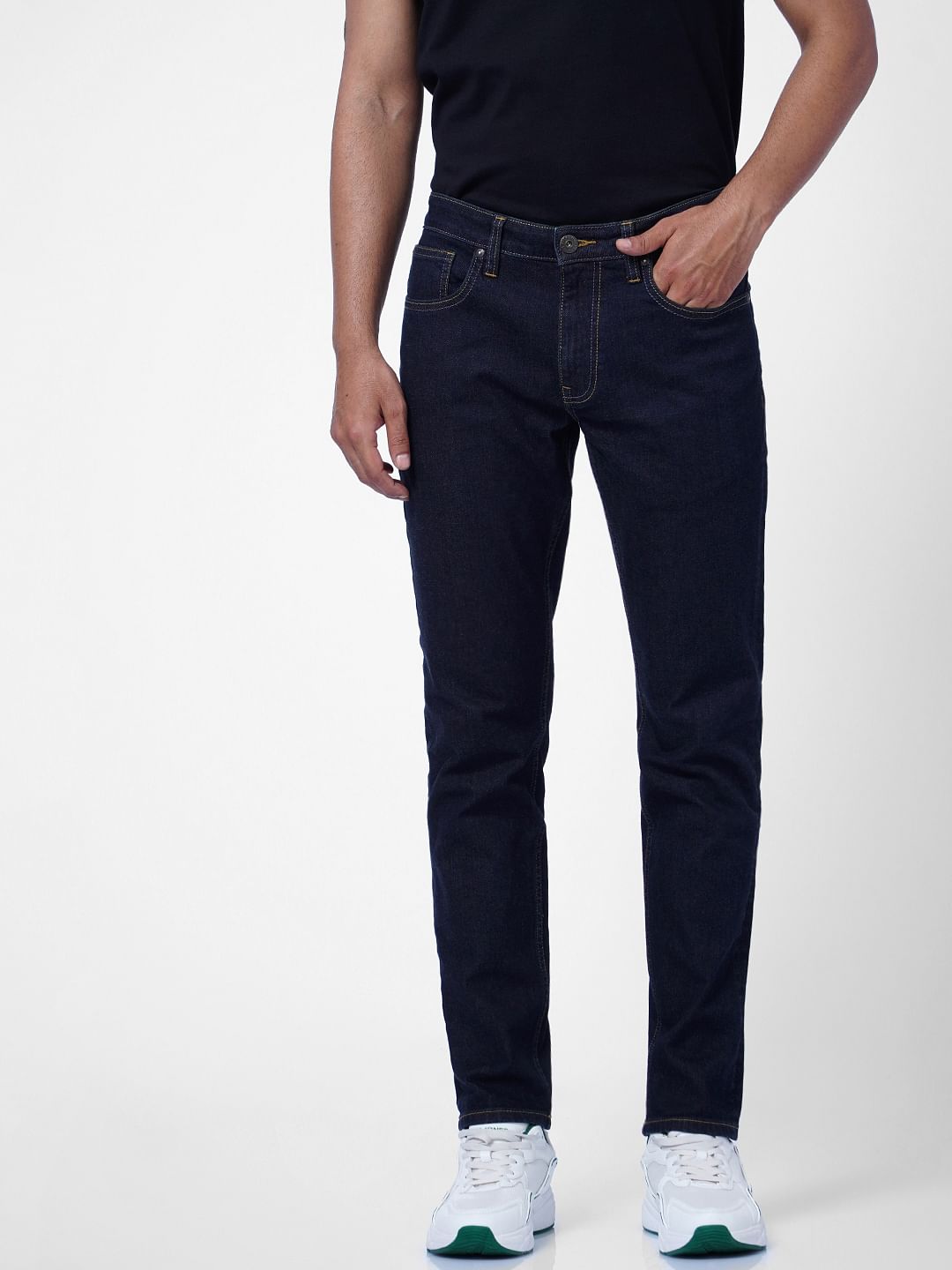 Dark Blue Low Rise Glenn Slim Fit Jeans