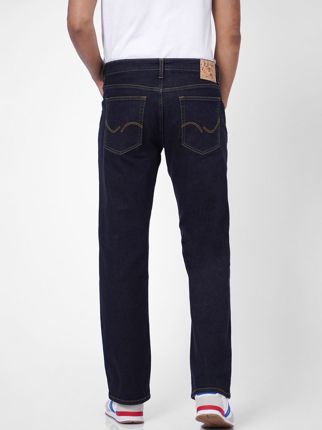 Dark Blue High Rise Bootcut Jeans