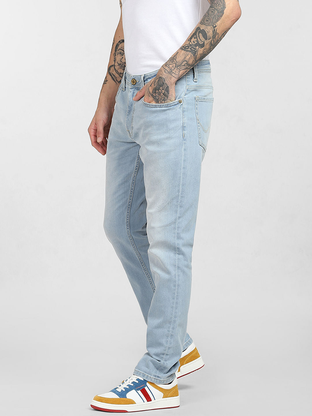 Light Blue Low Rise Ben Skinny Jeans