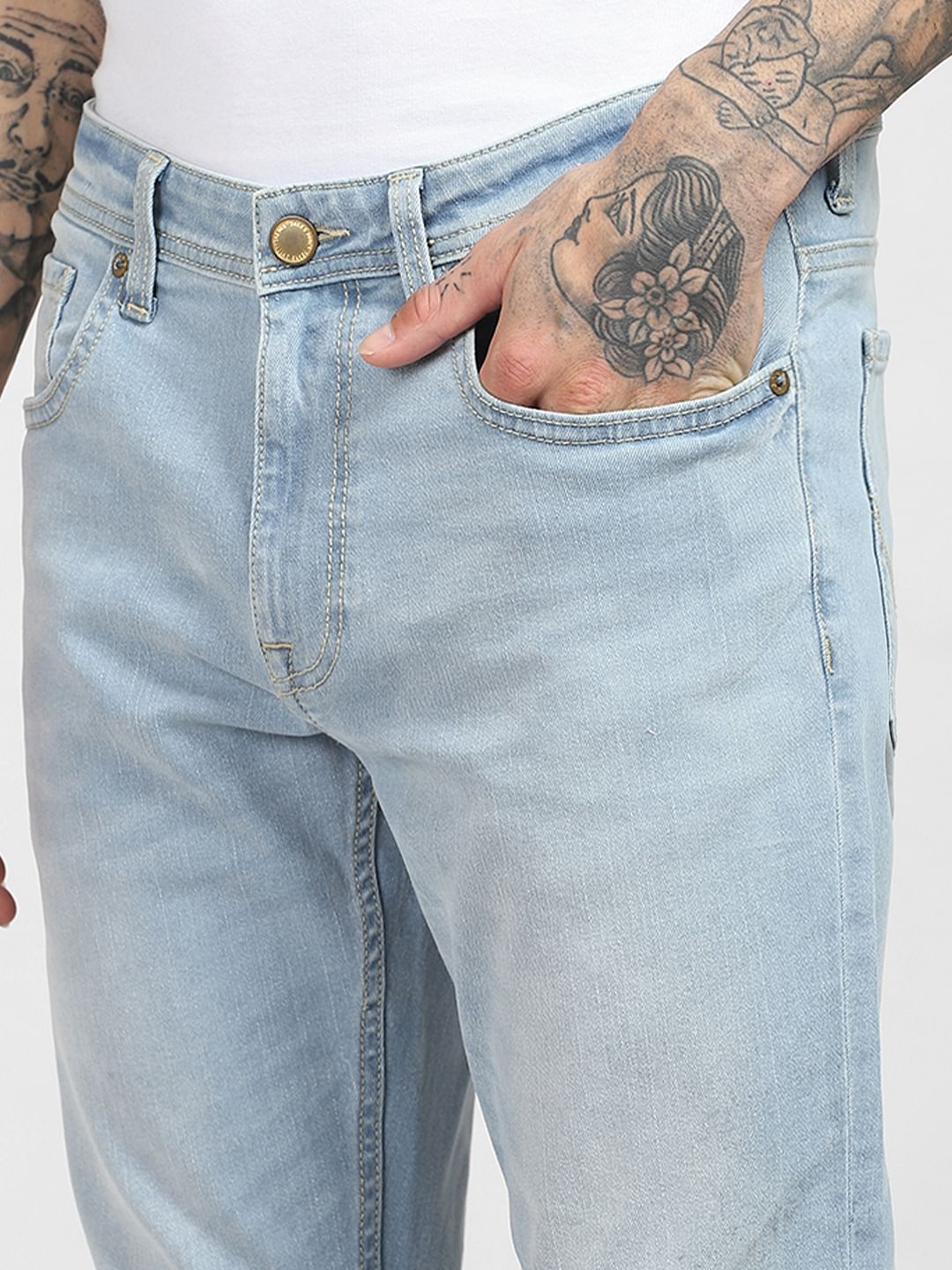 Light Blue Low Rise Ben Skinny Jeans