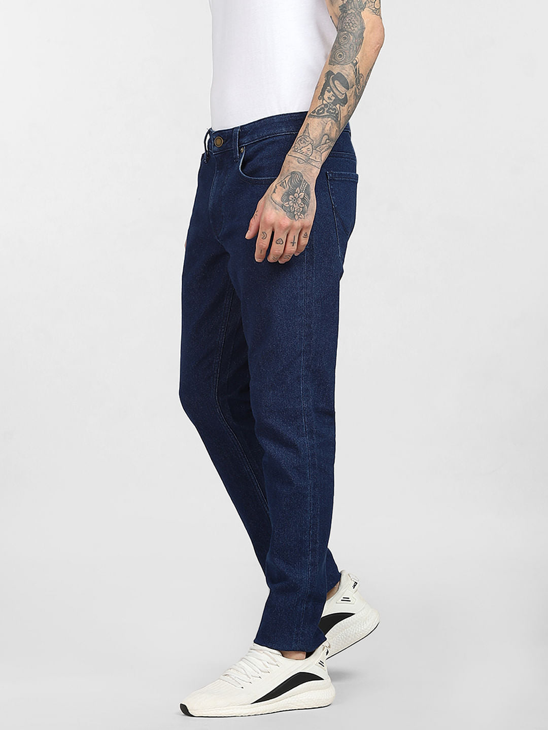 Dark Blue Low Rise Glenn Slim Jeans