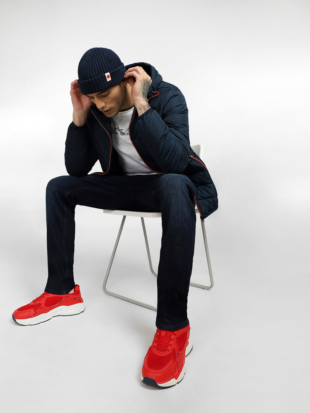 Dark Blue Low Rise Glenn Slim Fit Jeans