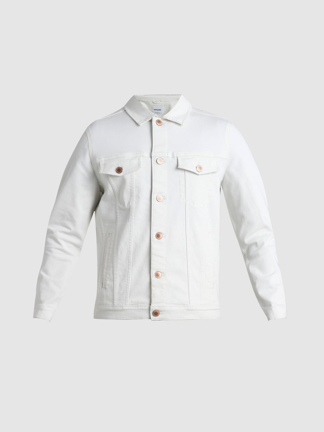 White Patch Pocket Denim Jacket