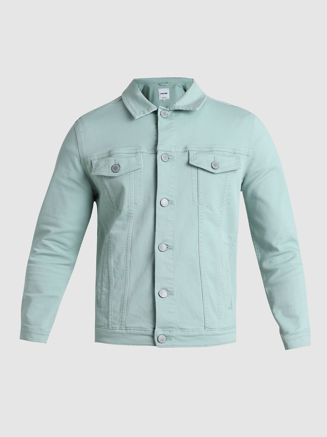 Green Patch Pocket Denim Jacket