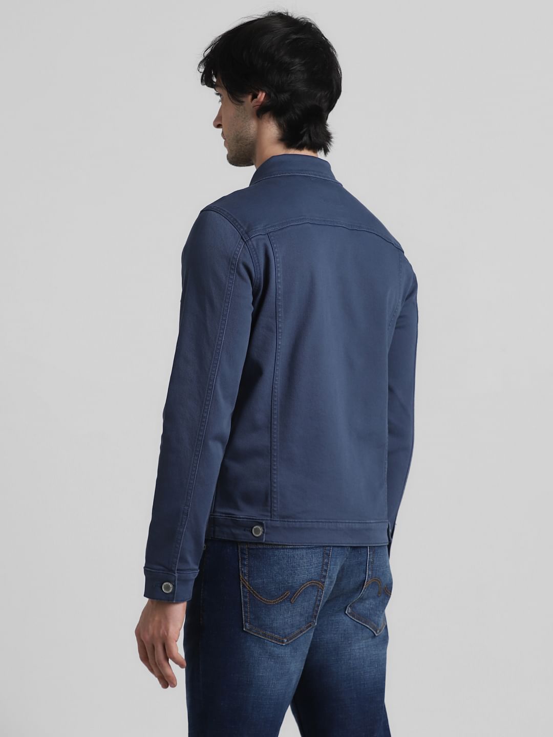 Blue Patch Pocket Denim Jacket