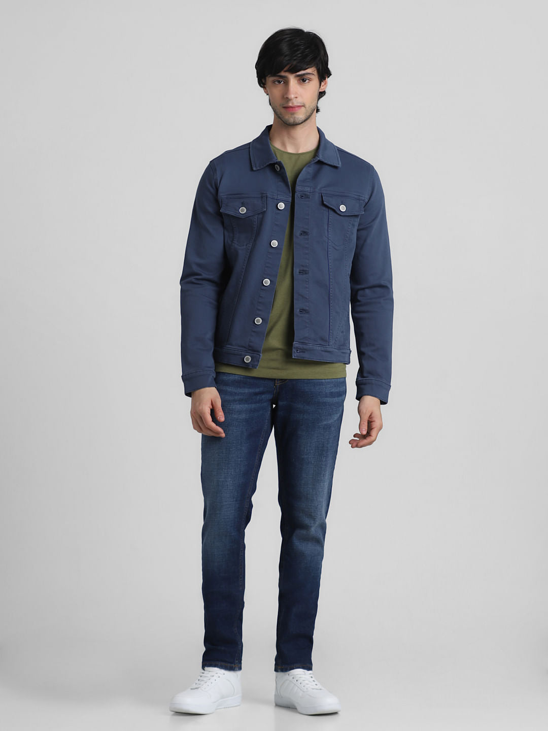 Blue Patch Pocket Denim Jacket