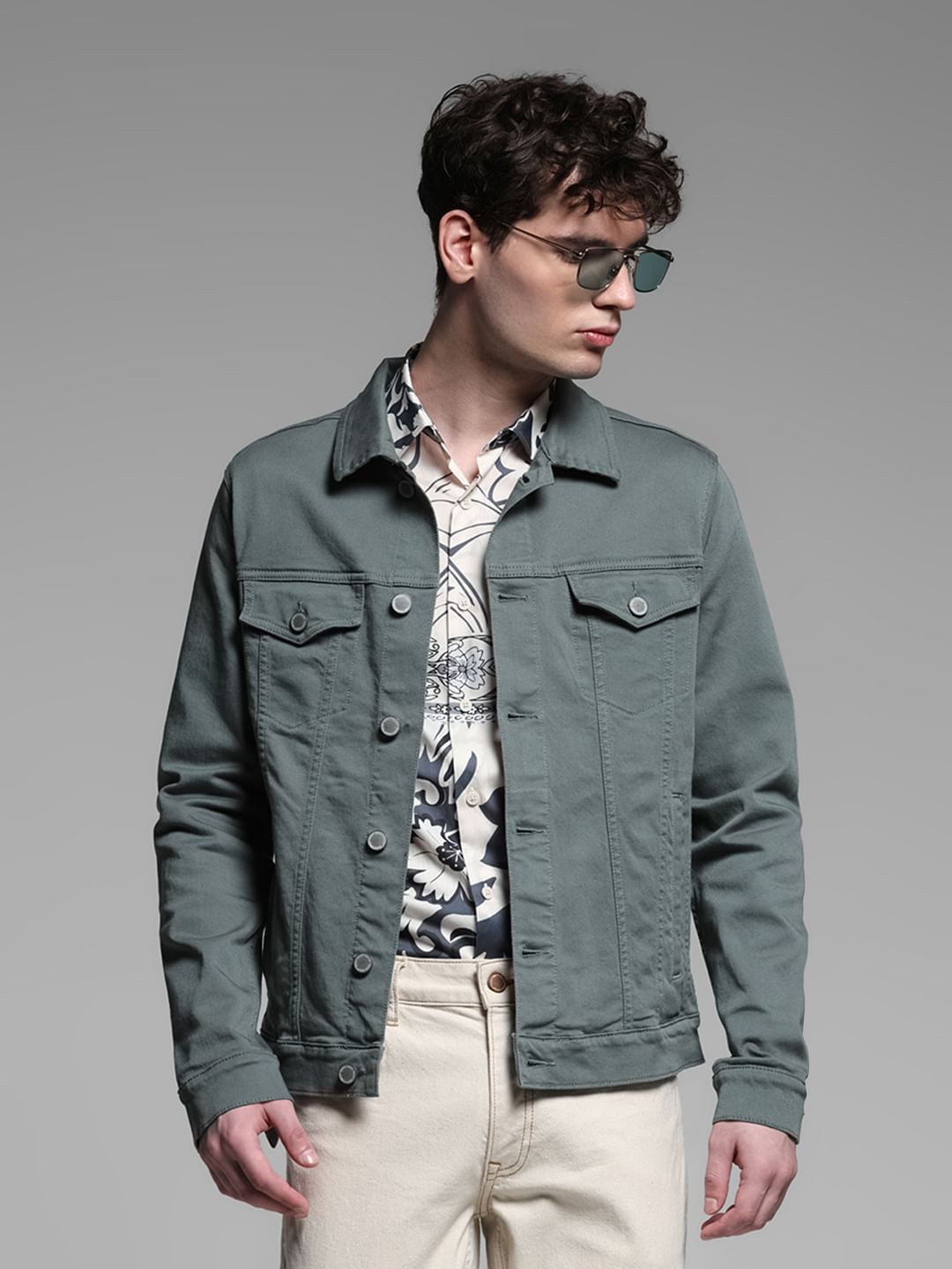 GREEN LONG SLEEVES JACKET