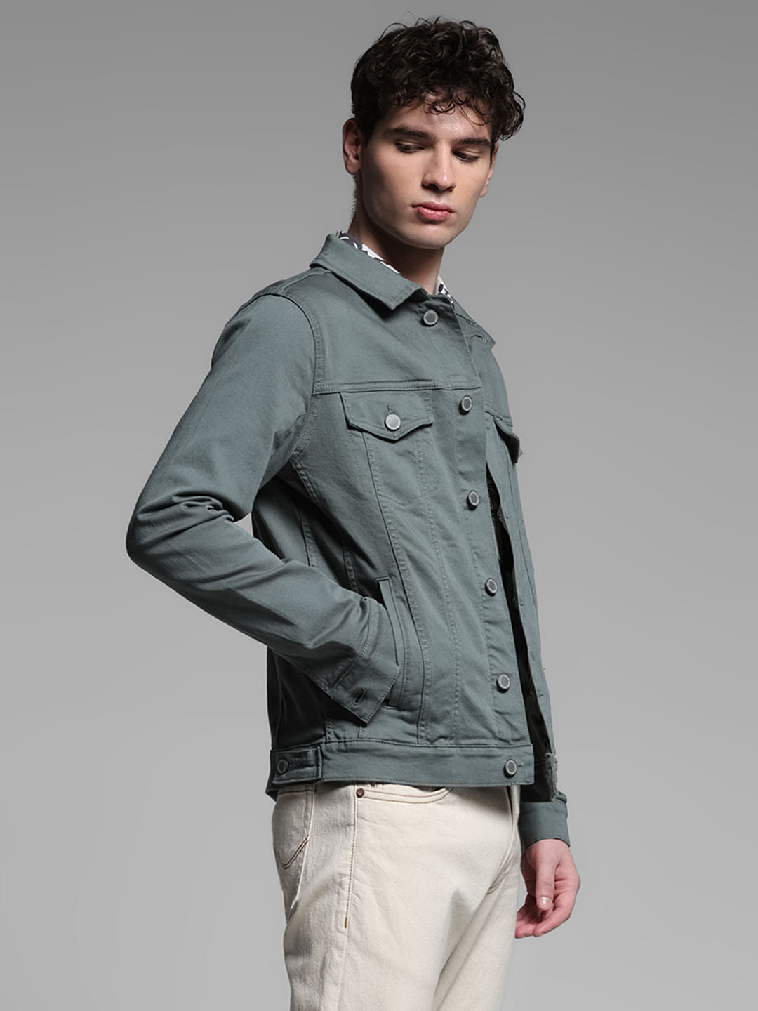 GREEN LONG SLEEVES JACKET