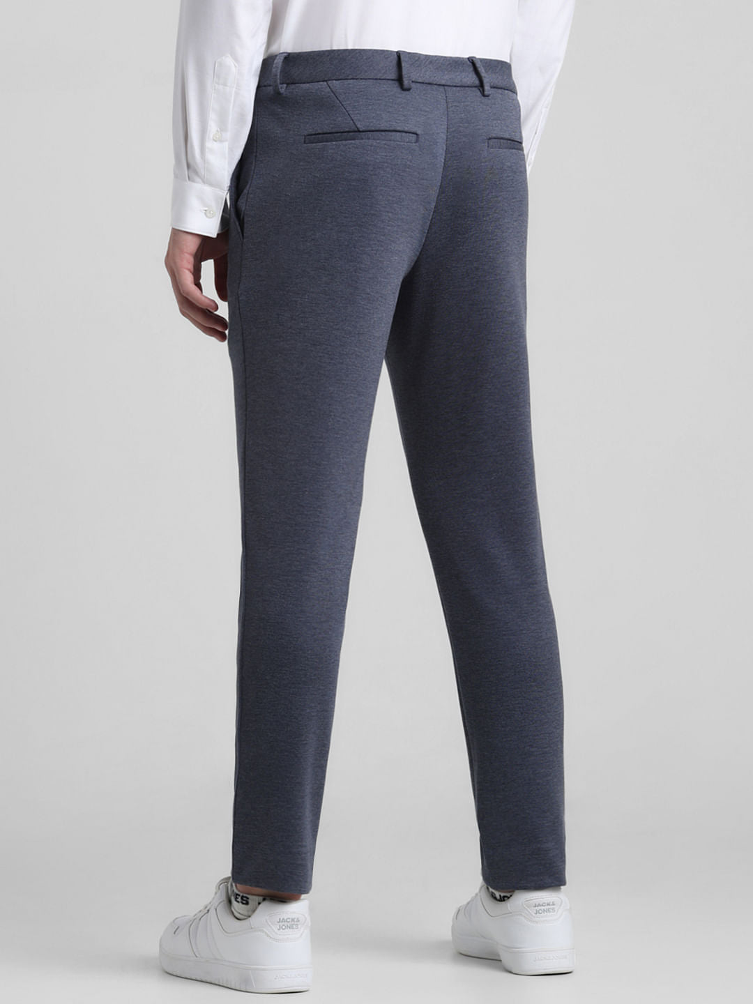 Black Mid Rise Slim Fit Pants