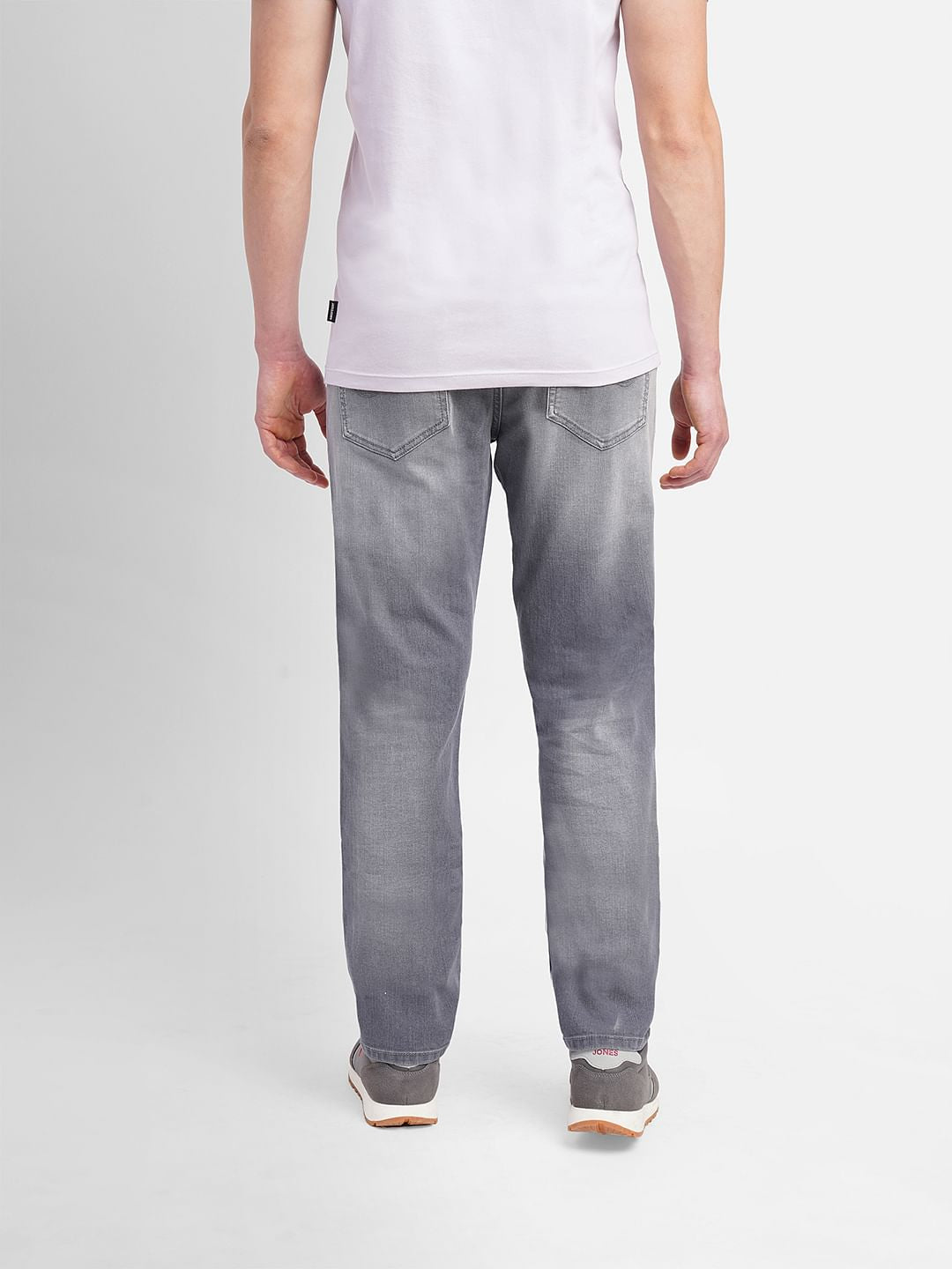 Grey Low Rise Tim Anti Fit Jeans