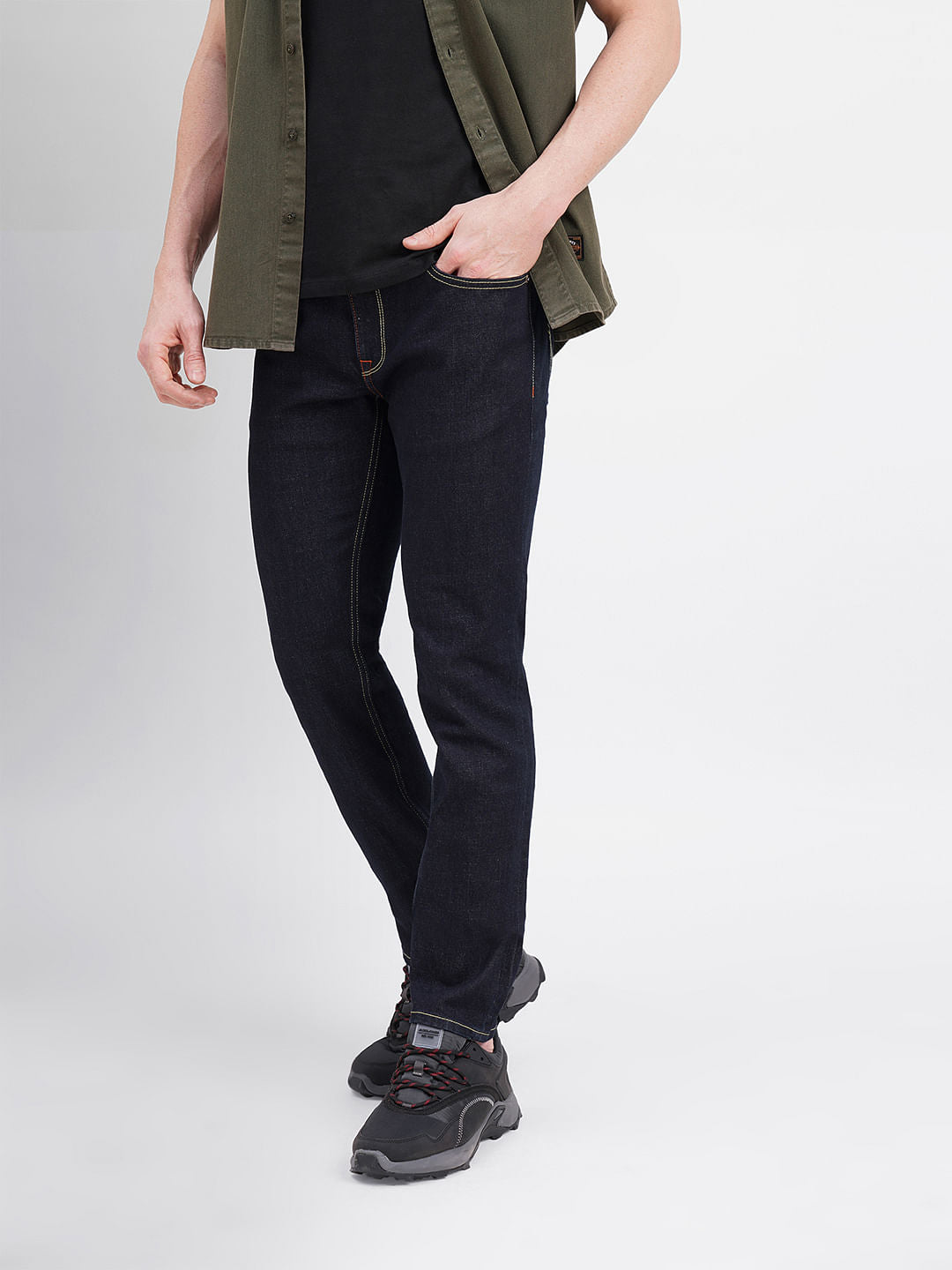 Dark Blue Low Rise Ben Skinny Jeans