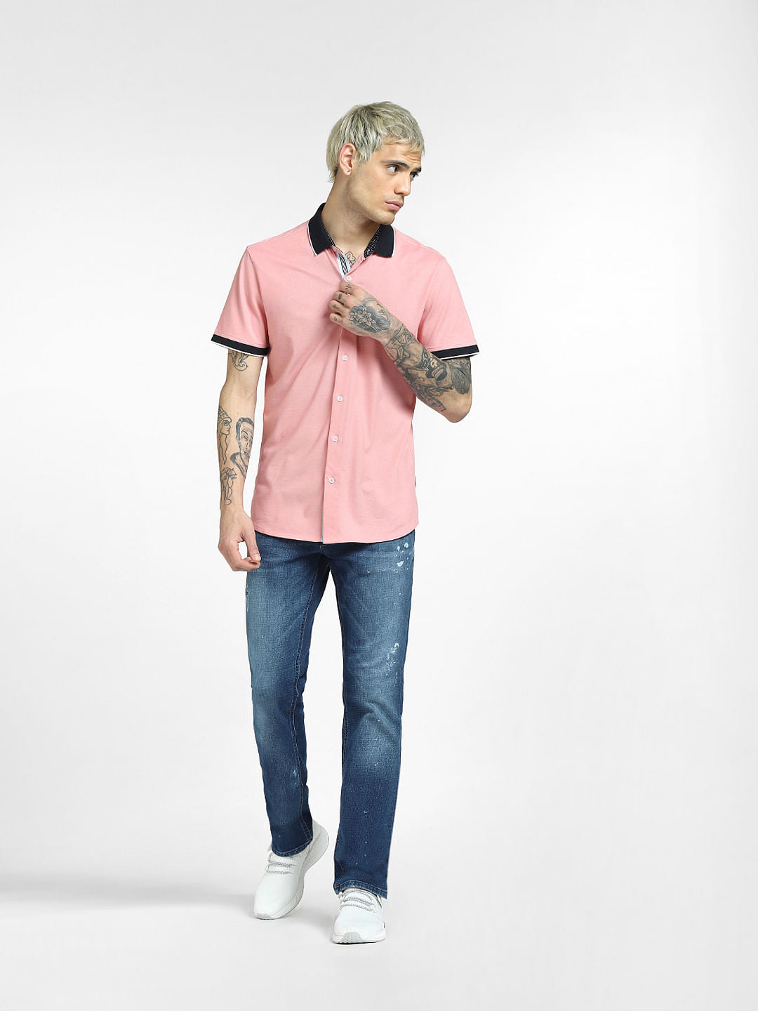 Pink Half Sleeves Shirt