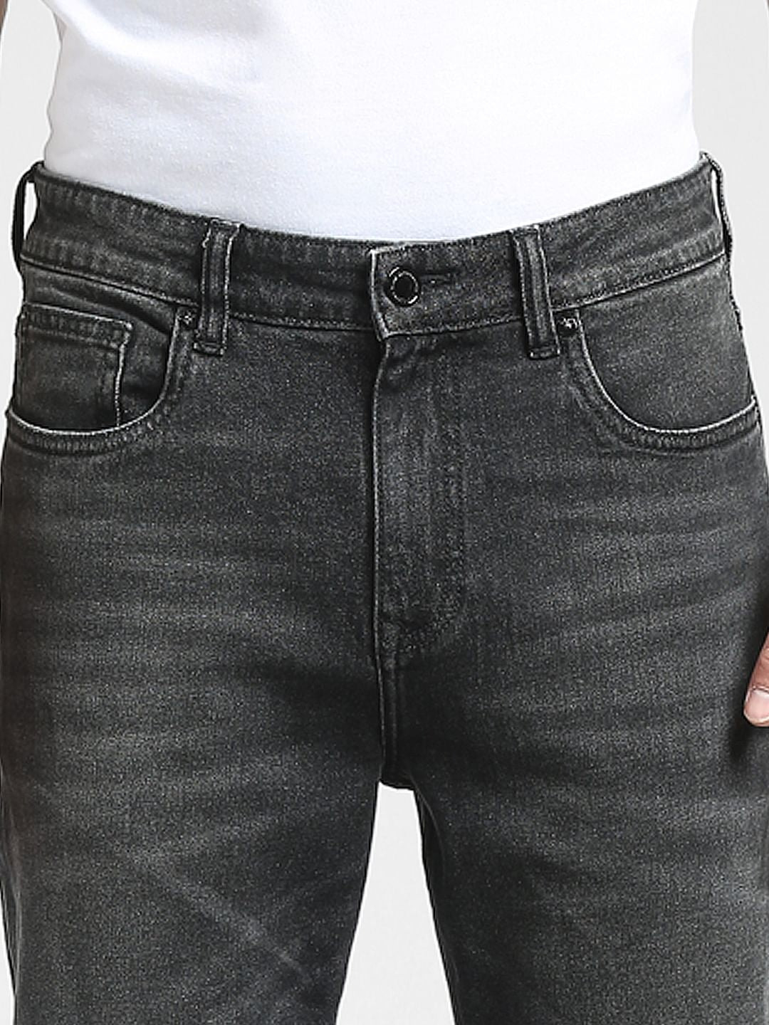 Black High Rise Bootcut Jeans