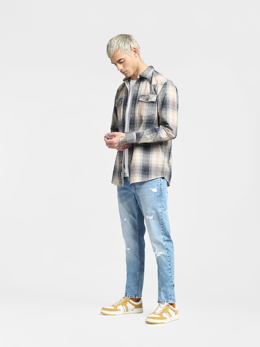 Blue Low Rise Ben Skinny Jeans