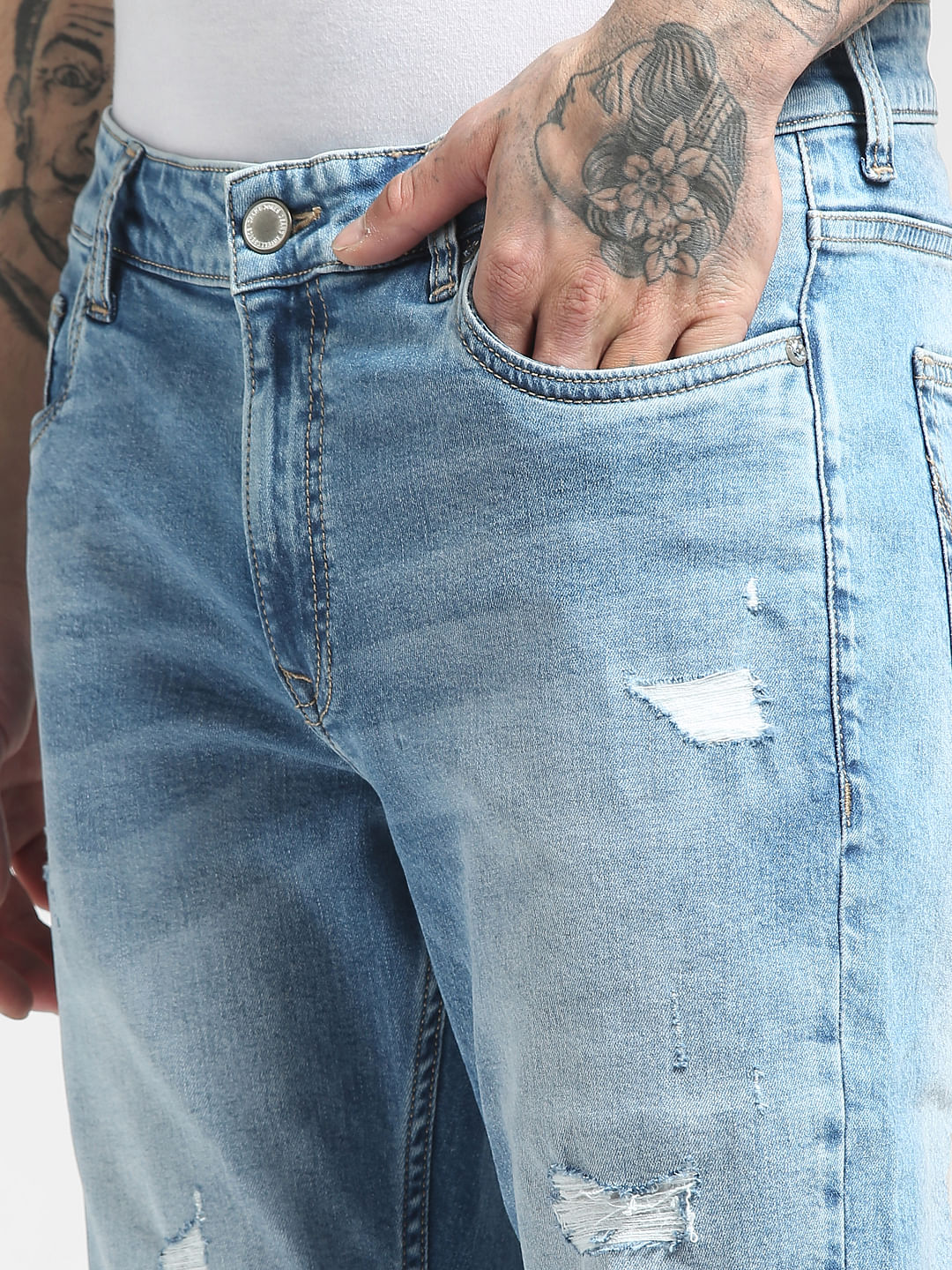 Blue Low Rise Ben Skinny Jeans