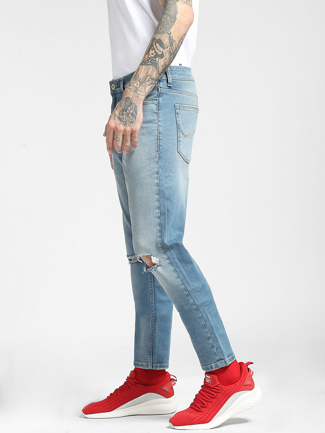Blue Low Rise Glenn Slim Jeans