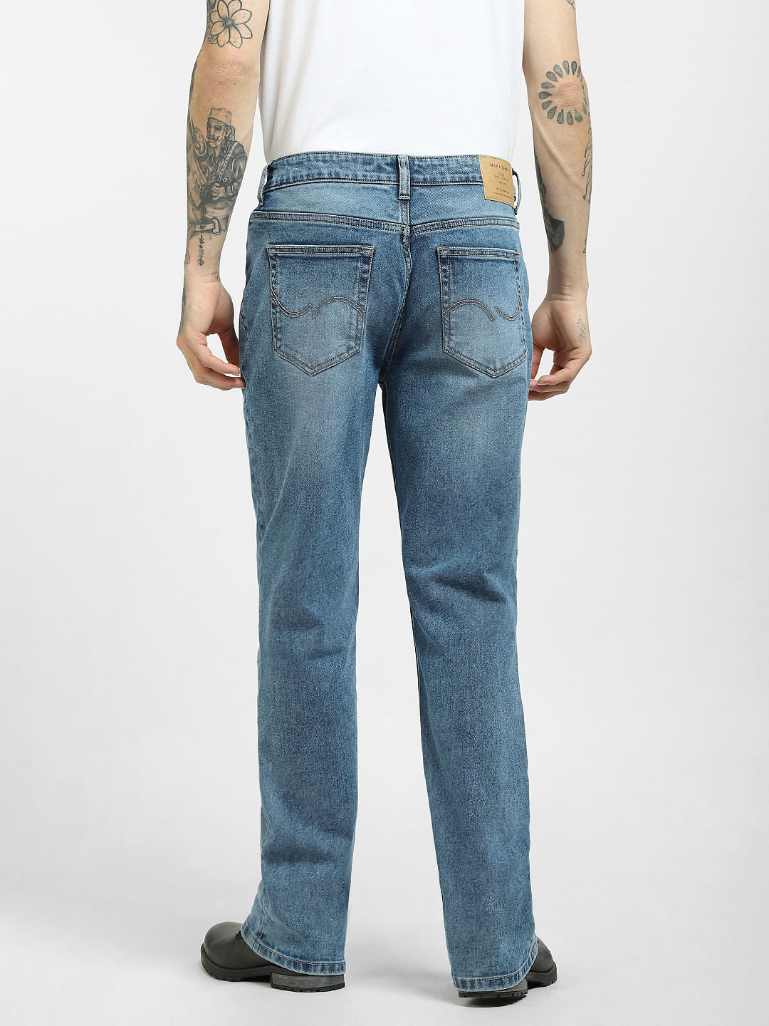 Blue High Rise Bootcut Jeans